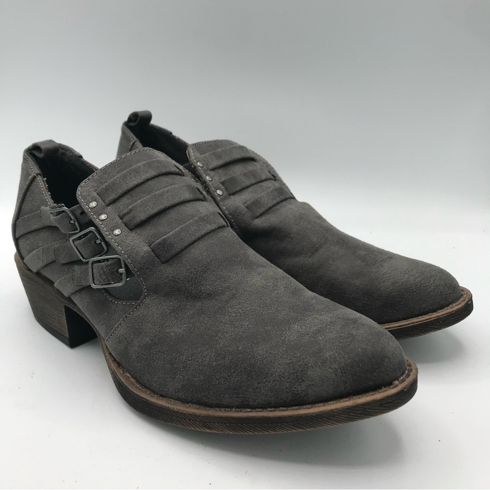 NWOT Coconuts By Matisse Women's‎ Western Charcoal Gray Ankle Boots Winston 7.5